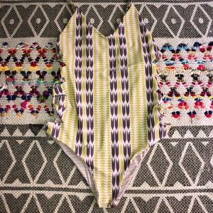 Acacia Florence arrows one piece bikini vintage